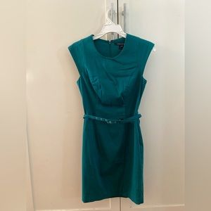 French Connection Green Dress with belt Size 4